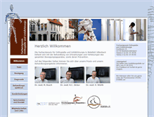 Tablet Screenshot of orthopaedie-bielefeld.de